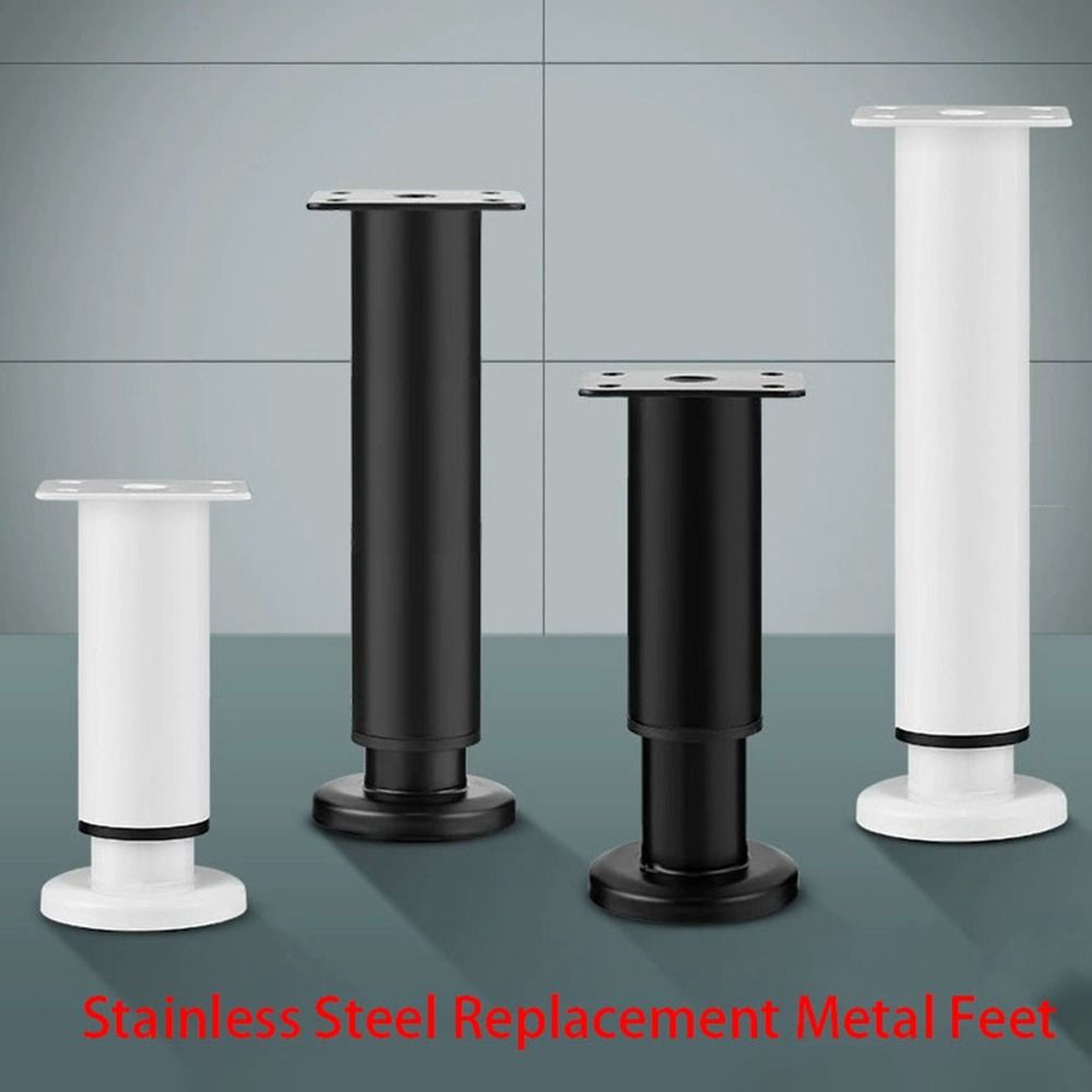 Furniture Hardware For Legs - Stainless Steel Replacement Metal Feet Black
