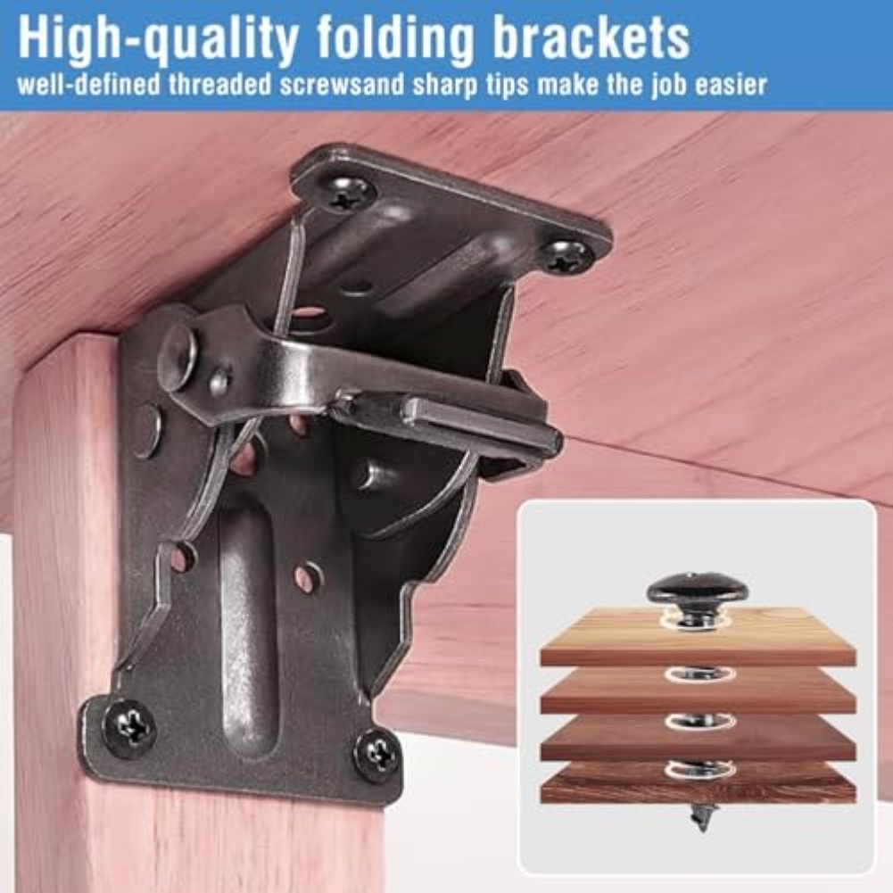 4pcs Heavy Duty Folding Bracke - Furniture Hardware For Legs review and price