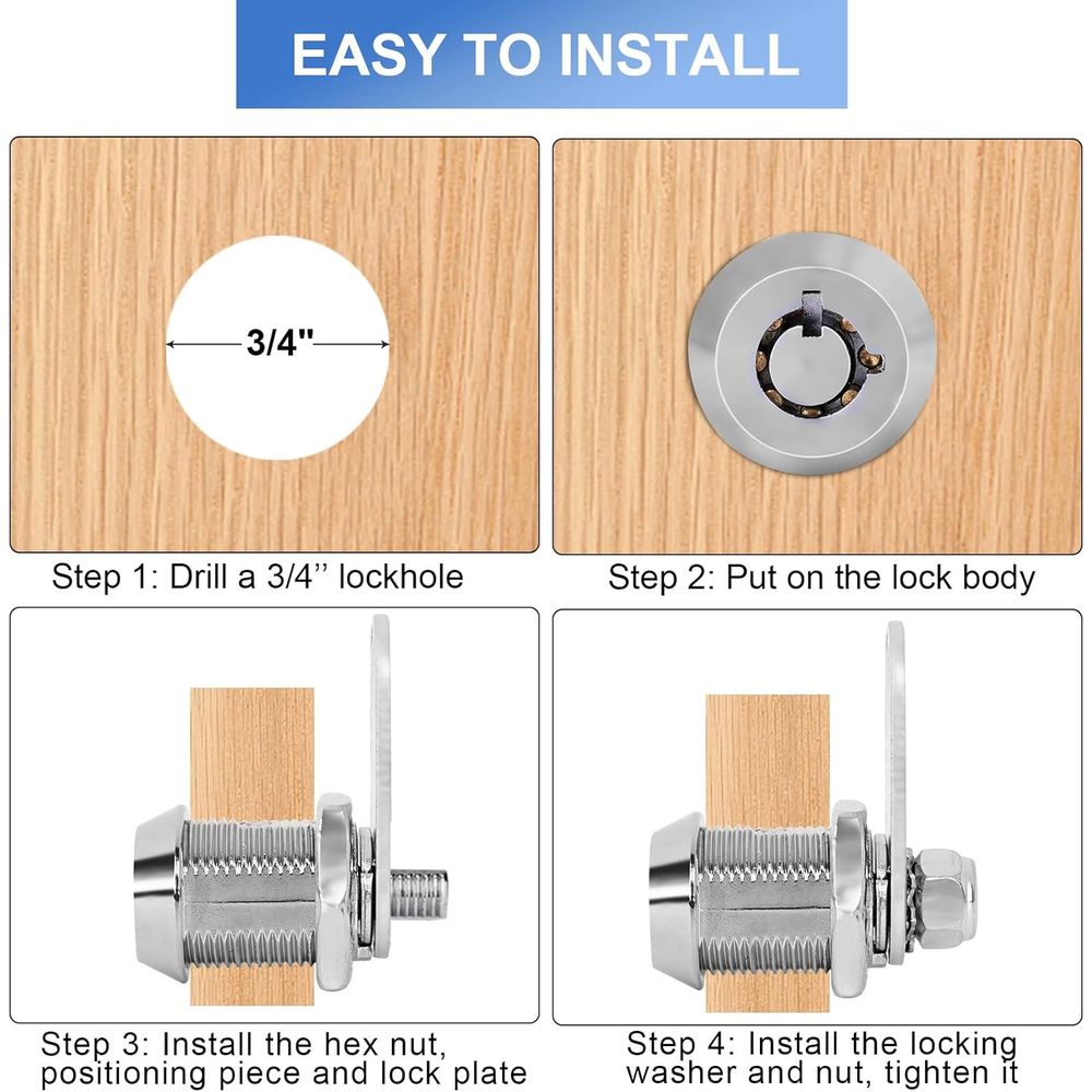 RV Storage Locks - Keyed Alike - Cabinet Lock Key review and price