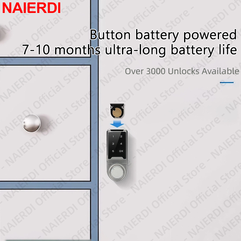NAIERDI Keyless Smart Password - Cabinet Lock Key review and price