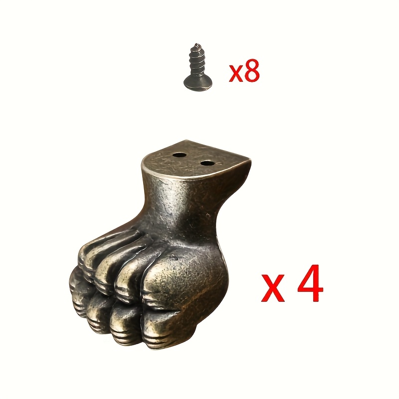4pcs Antique Foot Brass Jewelr - Furniture Hardware For Legs review and price
