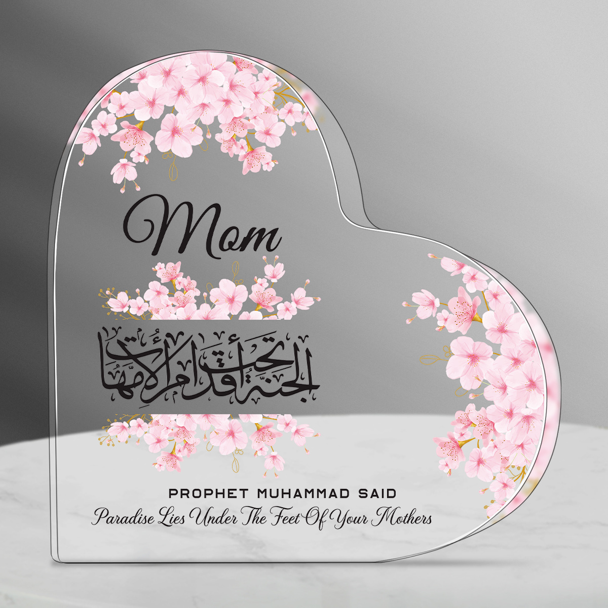 Heart Acrylic Desk Plaque Mom  - Furniture Paradise & Hardware Ghaziabad Reviews review and price
