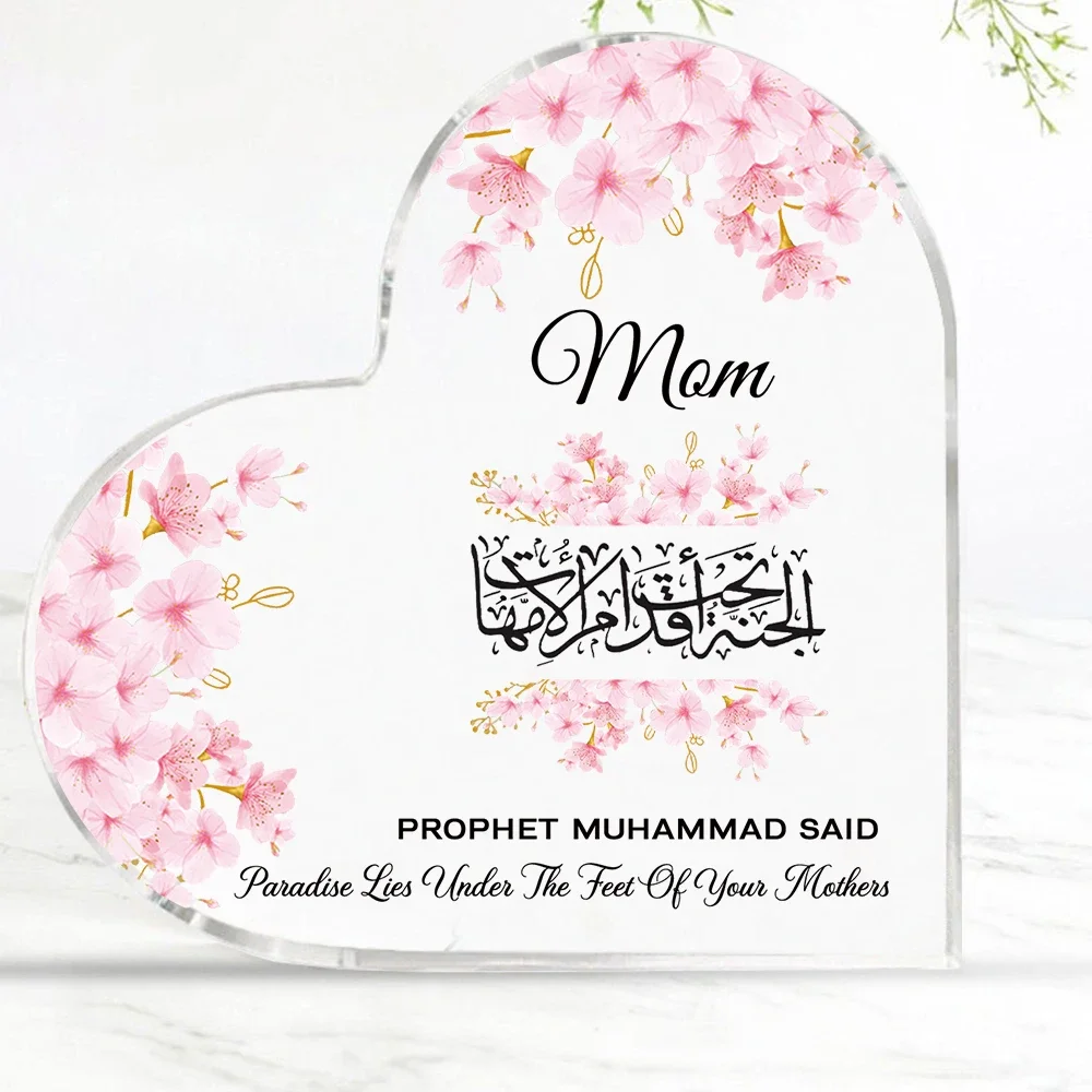 Heart Acrylic Desk Plaque Mom  - Furniture Paradise & Hardware Ghaziabad Reviews review and price