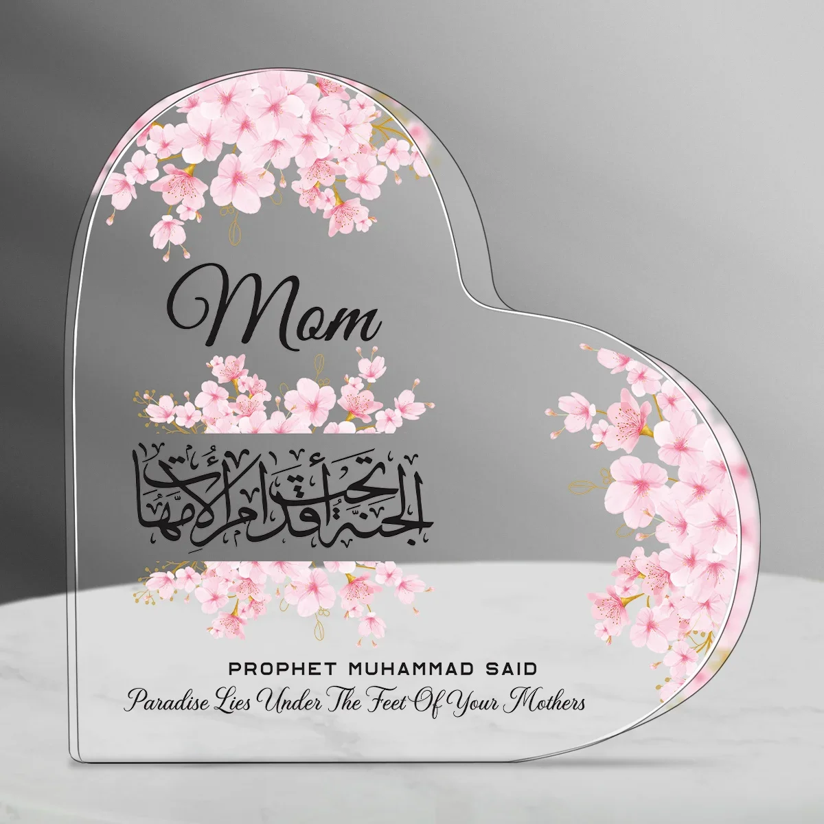 Heart Acrylic Desk Plaque Mom  - Furniture Paradise & Hardware Ghaziabad Reviews review and price