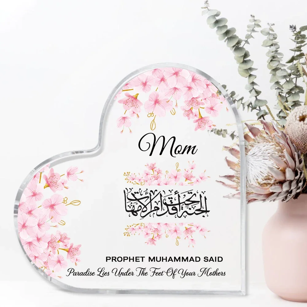 Heart Acrylic Desk Plaque Mom  - Furniture Paradise & Hardware Ghaziabad Reviews review and price