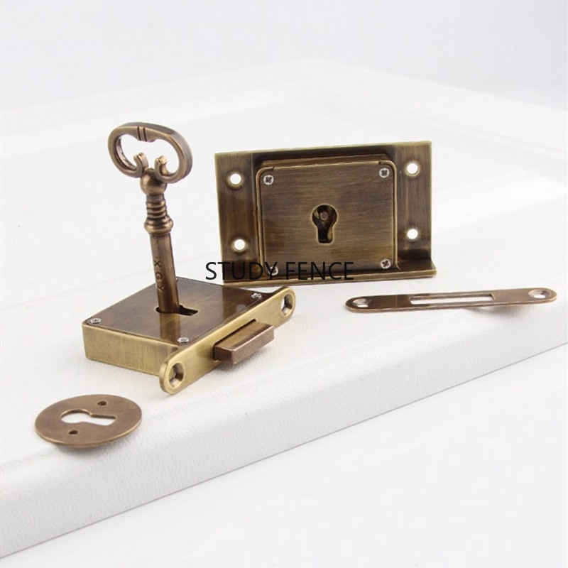 1PC Antique Metal Drawer Lock  - Cabinet Lock Key review and price