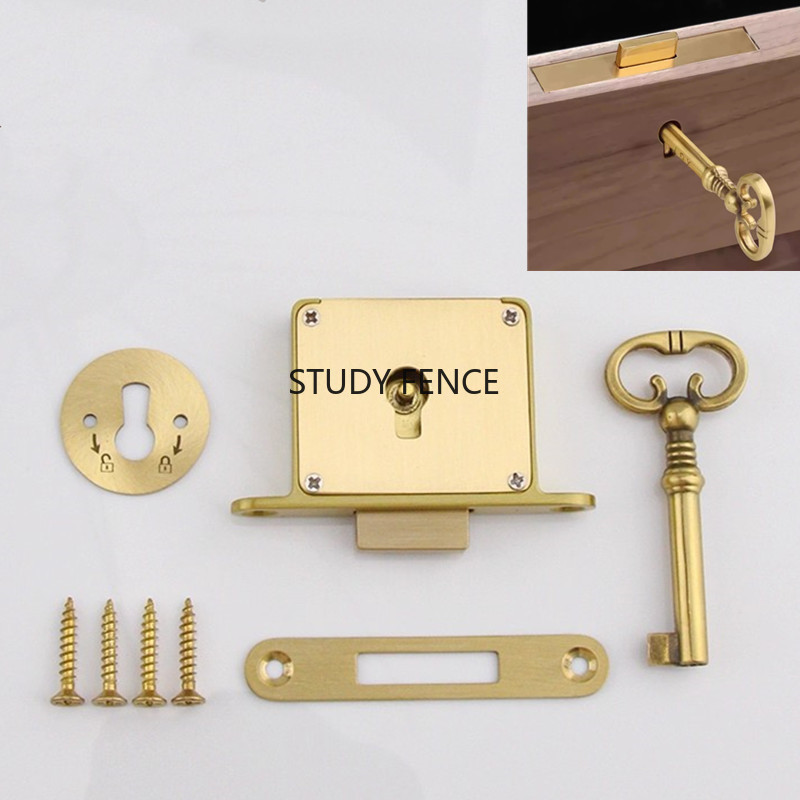 1PC Antique Metal Drawer Lock  - Cabinet Lock Key review and price