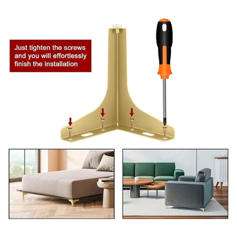 4Pcs Modern Triangle Metal Sof - Furniture Hardware For Legs review and price